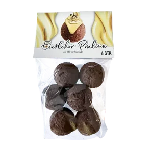 Eierlikör-Pralinen mit Milchschokolade 6 Stück, handgefertigt und cremig
